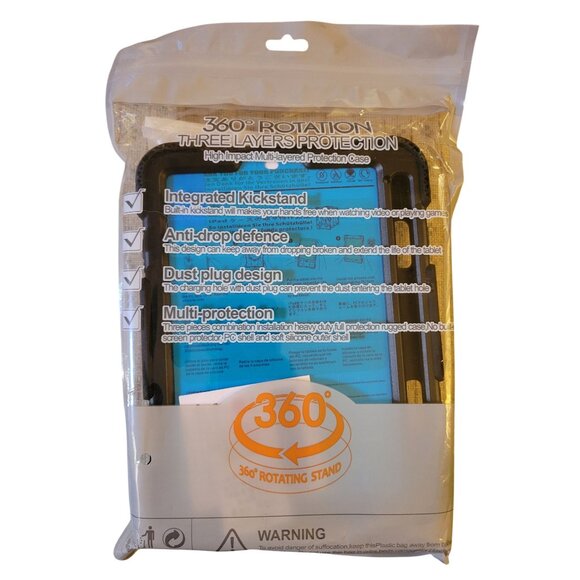 Case for iPad mini 7 2024 with Screen Protector 7th/6th Gen 8.3 Inch Case Black - Picture 6 of 6